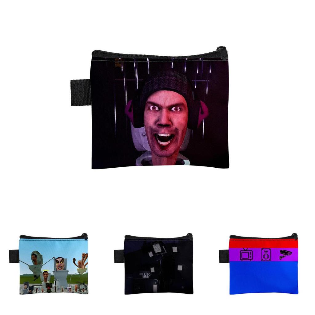 3d Cross-border Game New Product Skibidi Toilet Cute Student Card Wallet Coin Purse Small Bag