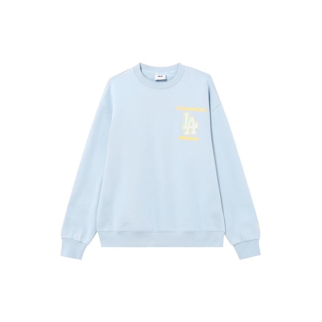 MLB Sweatshirts Unisex Baby Blue Crew Neck Moderate Regular 3AMTX0214-07BLL