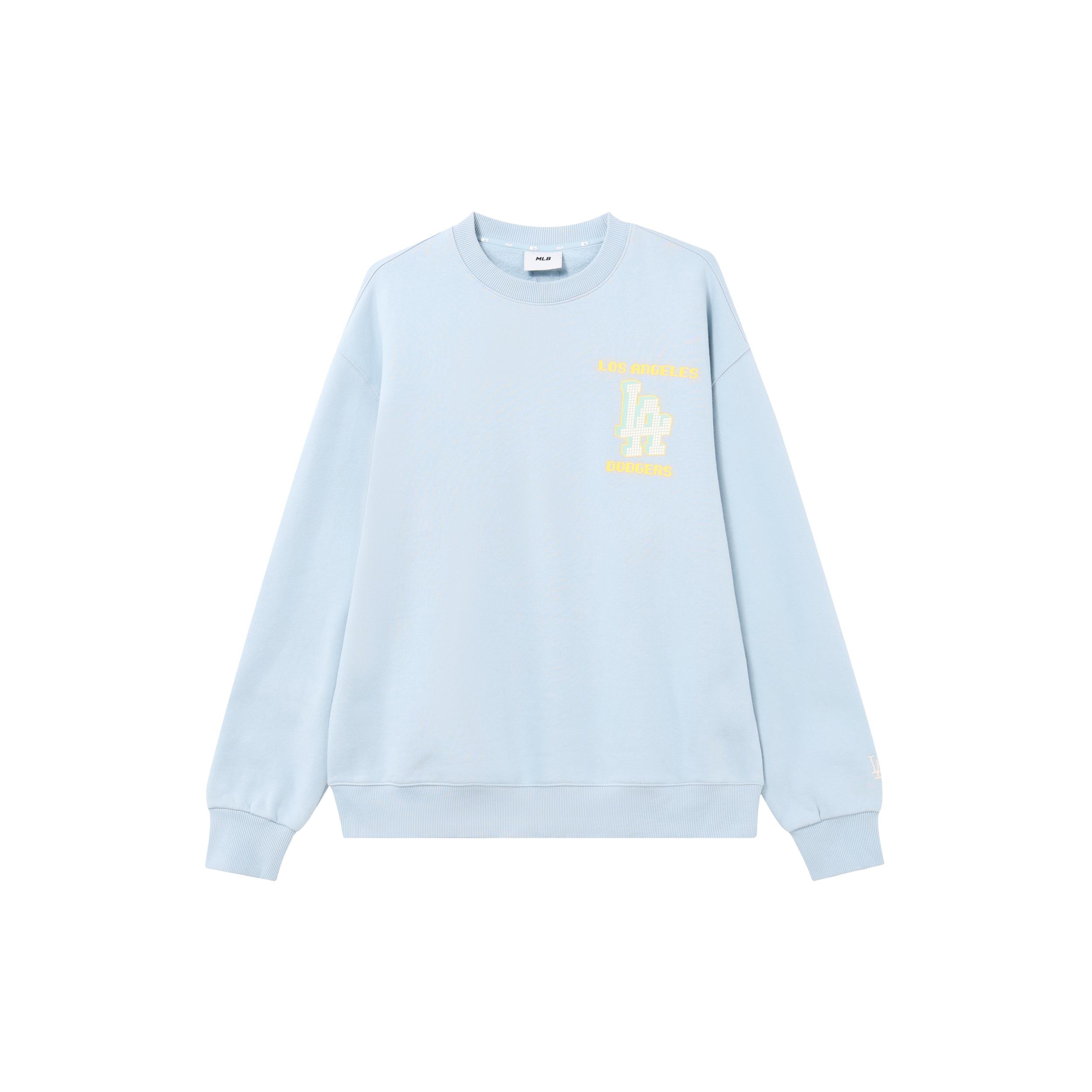 MLB Sweatshirts Unisex Baby Blue Crew Neck Moderate Regular 3AMTX0214-07BLL L