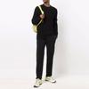 STONE ISLAND Logo Patch Crew Neck Long Sleeve Solid Pullover Sweater Men Sweater Black 7515560C2-V0029