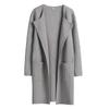 Woolen Coat Women Autumn Korean Fashion Casual Loose Women Coat Solid Color Button-Less Cardigan Coat