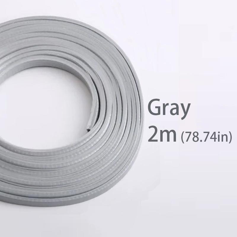 U-Shaped Sealing Strip Rubber Edging Stainless Car Door Anti Collision Strip with Edge Scratch Sealing Guard Styling Car Decor