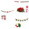 Festive Christmas Hanging Garlands Festival Santa Letter Christmas Bunting Decors for Yuletide Decorating Needs