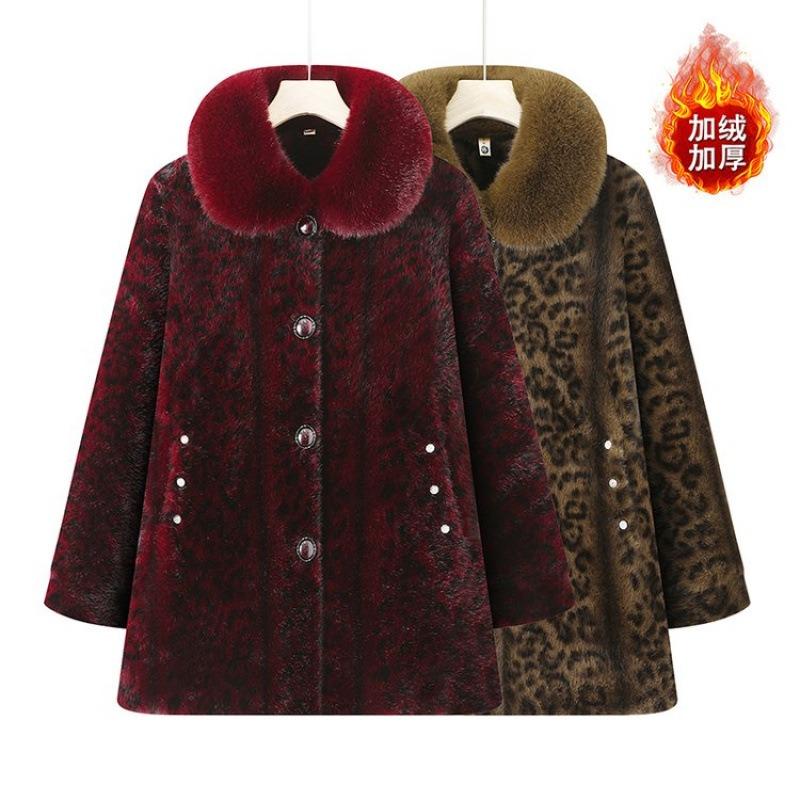 Winter Winter Warm Coat Mink Jacket Piled Thickened Women's Cotton-padded Clothes Women's