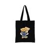 Women Shopping Bag All-match Bear Series Handbag Foldable Reusable Cloth Shopper Harajuku Style Bag Student Canvas Tote Bag