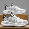 Men's Spring Leather Waterproof Ultra-Light Cushioned Soft-Soled Casual Running Sports Shoes.