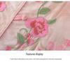 Women's Summer Embroidery Top: Breathable Seven-Sleeve Tang Blouse
