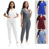 Cleaning Uniform for Women Nursing Scrub Top Pants Medical Suit Pediatric Nanny Work Wear Operating Room Surgical Gown