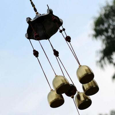 Gartendekoration Teile Windspiel Teile Zubehör Antike Münzglocken Garten Hof Hängende Windspiele 5 Kupfer Dekor