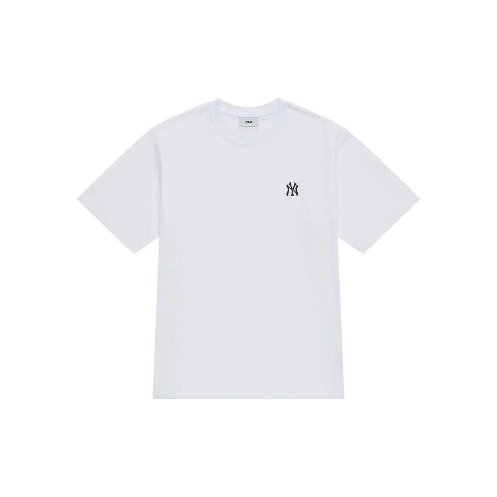 New MLB New York Yankees Basic Collection SS25 T Shirt Unisex White 3ATSB0253-50WHS