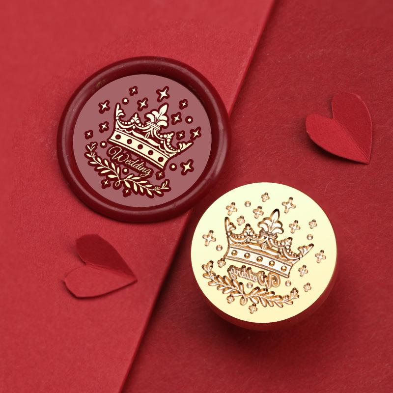 Wedding Celebration Stamps Wax Seal Stamp Vintage Sealing Stamp Head For Cards Envelopes Wedding Invitations Gift Packaging