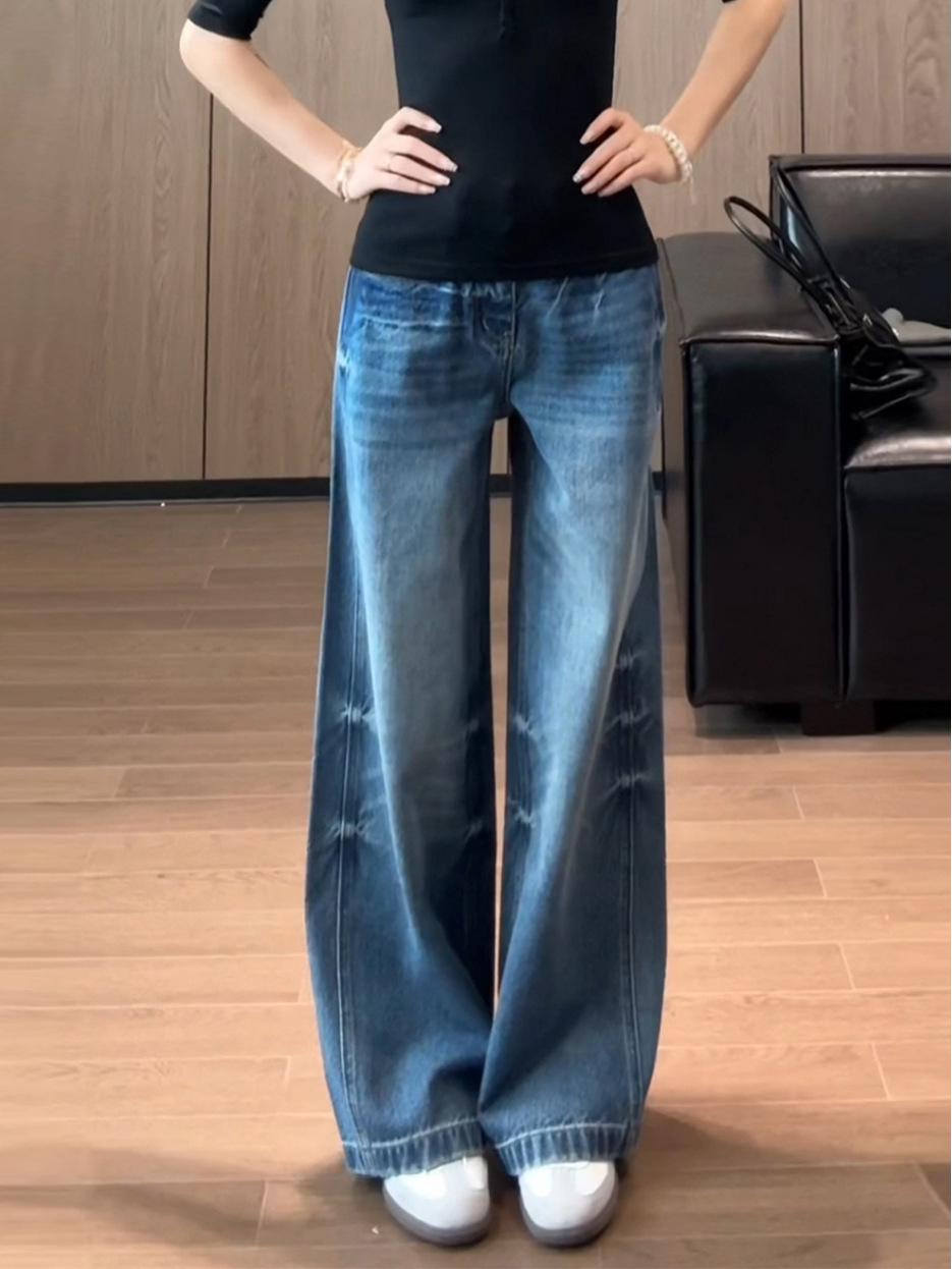 Women s High-Waisted Wide-Leg Retro Jeans - Versatile Autumn 2025 Design XL