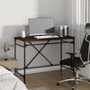 VidaXL Desk Brown Oak 100x50x75 Cm Engineered Wood and Iron 826723