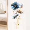 3D Floral Textured Wall Stickers for Kids' Rooms - Self-Adhesive