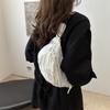 Cute Korean Style Striped Lightweight Crossbody Chest Bag For Casual Everyday Use