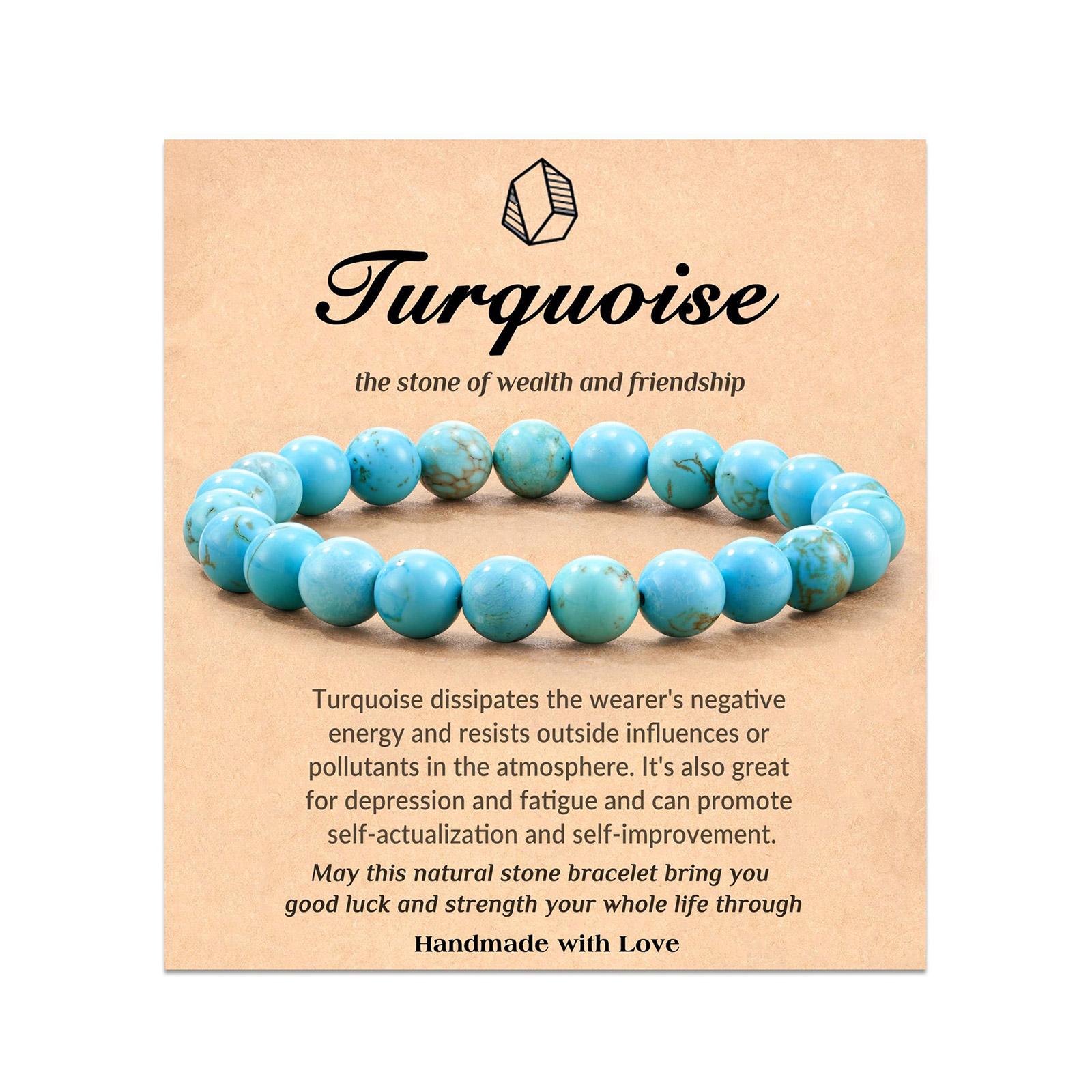 

Браслет из натуральных камней для уверенности и процветания Регулируемый браслет с картой Ювелирные изделия для мужчин и женщин 1