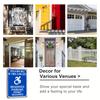 2D Flat - ADA Violators Will Be Fined a Min of $250, Reserved Parking Metal Sign, 8x12 Inch Waterproof Iron Wall Art Decoration