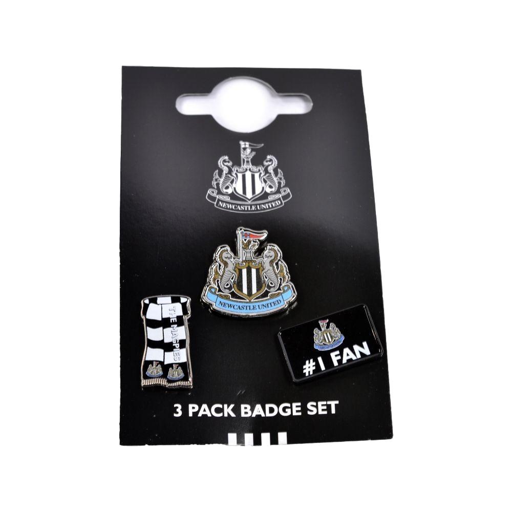 Newcastle United FC Badge Set (Pack of 3)
