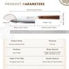 Grandsharp 3 Layer Composite ZDP-189 Steel 5.5 Inch Bunka Knife Chef Knife Mkuruti Wood Handle 420J2 Stainless Steel Cutter