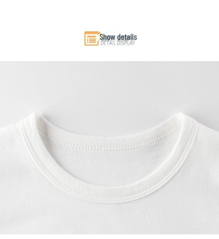 27kids Summer New Children's Round Neck Short-Sleeve T-shirt for Boys