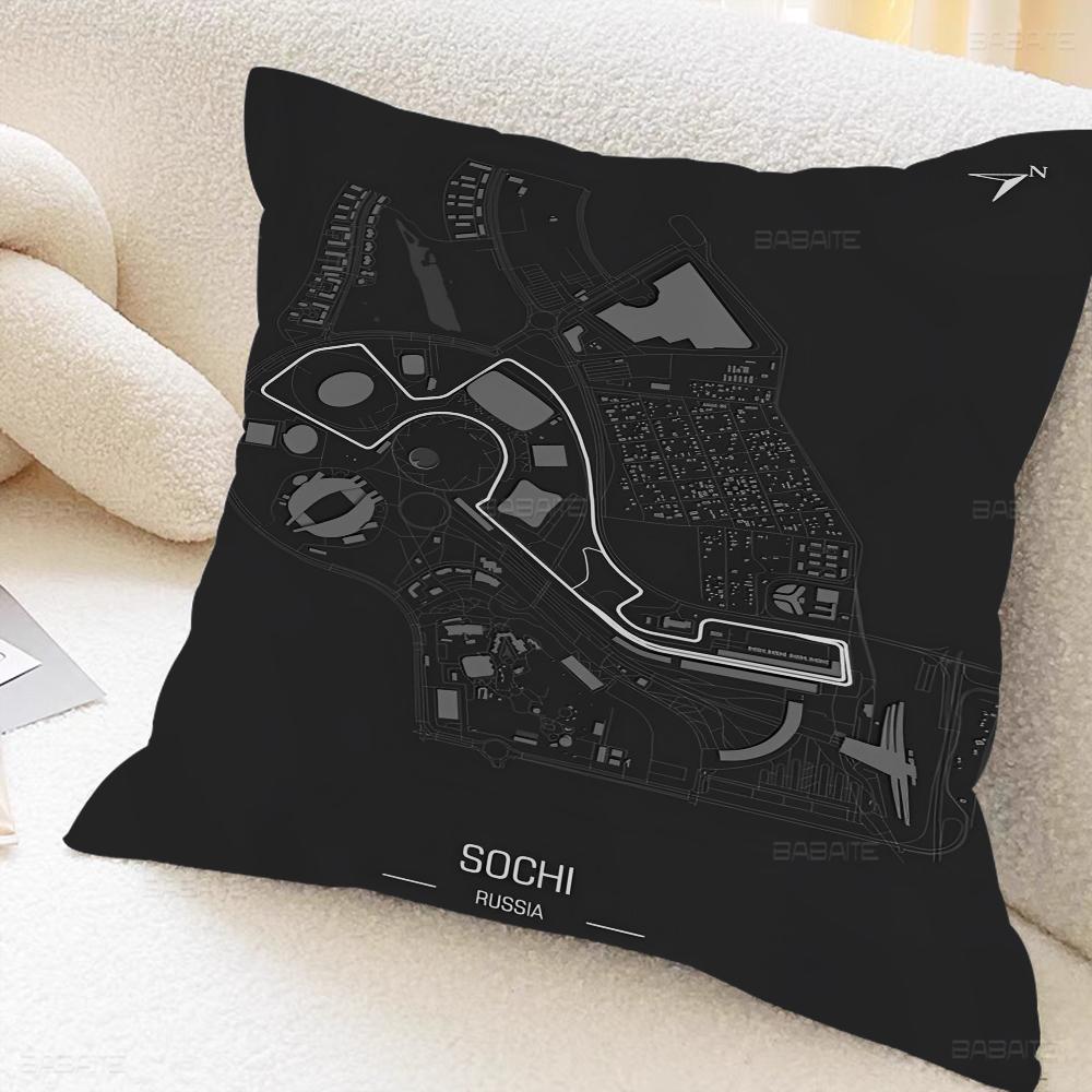City Urban Route Cushion Cover Pillowcase Upholstery Sofa Throw Pillow Home Decor Pillowcas