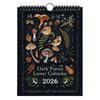Dark Forest Lunar Calendar 2026 Contains 12 Original Illustrations Drawn Throughout The Year 12 Monthly Colorful Wall Calendar
