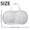 Zippered Closure Bra Laundry Bag Polyester Underwear Washing Bag Bra Mesh Bag  Underwear Cleaning