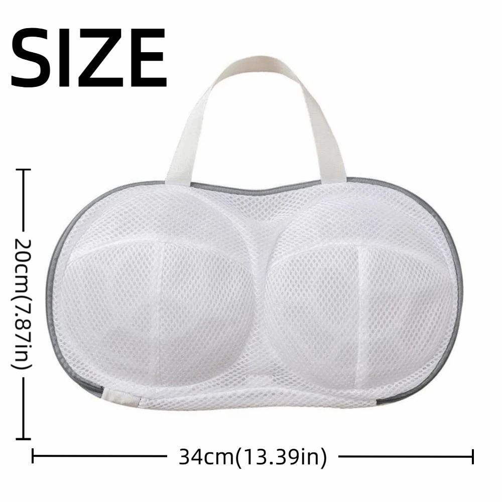 Zippered Closure Bra Laundry Bag Polyester Underwear Washing Bag Bra Mesh Bag  Underwear Cleaning
