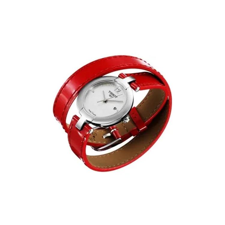 TISSOT Pink Multicolor Collection Quartz Movement Women's Watch 28mm White Dial Stainless Steel Case T084.210.16.117.00