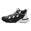 Li Ning Kids Sports Lifestyle Series Comfortable Trendy Non-Slip Wear-Resistant Mid-Top Casual Shoes Kids Casual Shoes Black White YKCU174-1