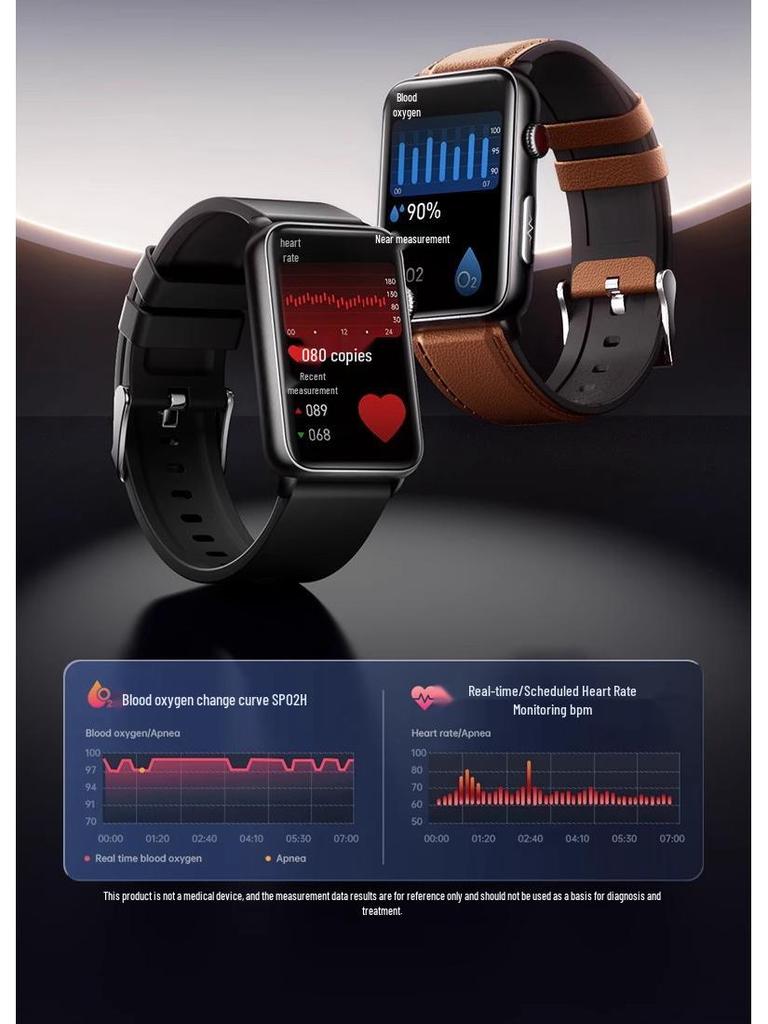 DIDO R50 Smart Bracelet: Health Monitoring with Blood Pressure, ECG, Heart Rate, Blood Oxygen, Sleep Tracking, Bluetooth Call, and SOS Trend Alerts.