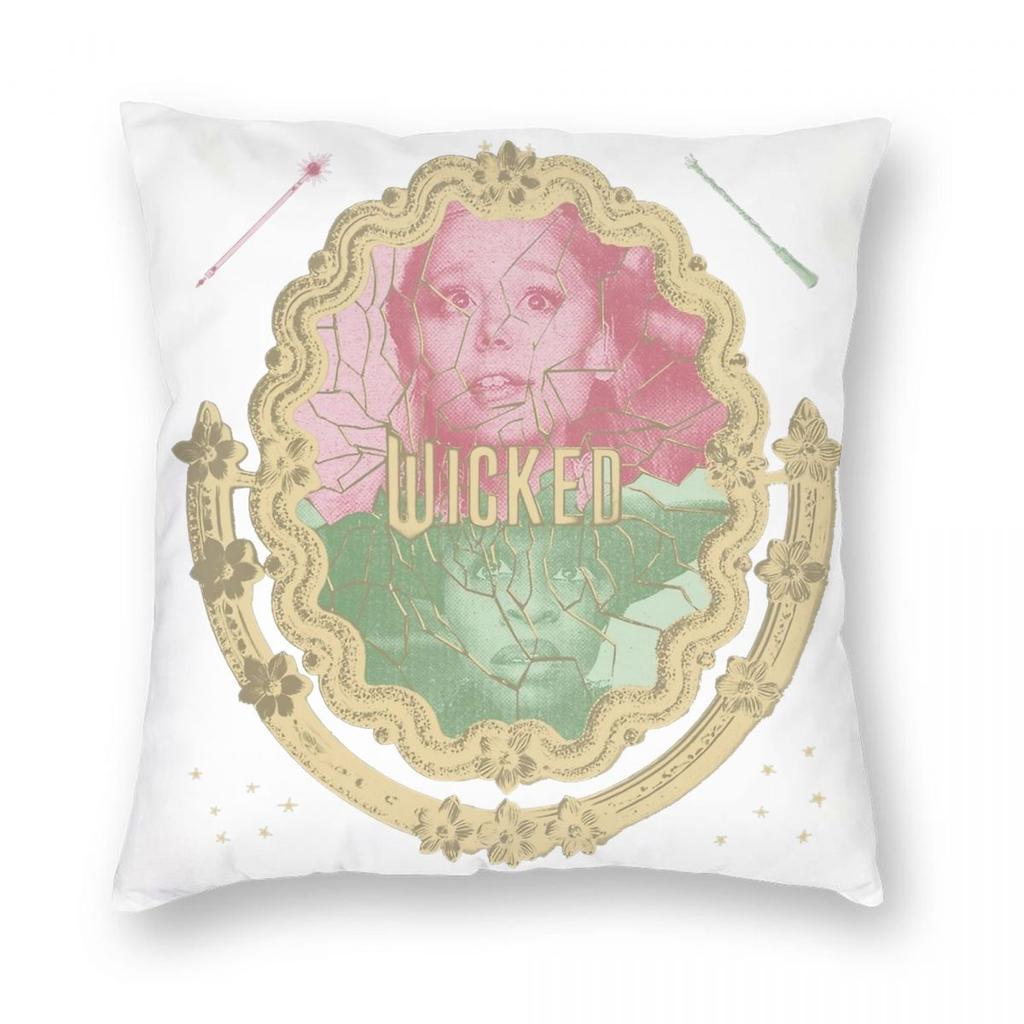 Wicked For Good Glinda Pillowcase Soft Polyester Cushion Cover Decor Throw Pillow Case Cover Home Square cm