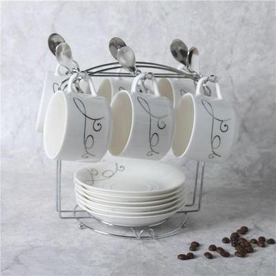 Europäisches Keramik-Kaffeebecher-Set