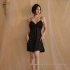 Elegant Lace Detail Ice Silk Camisole Nightdress