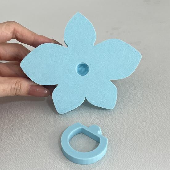Pet Grooming Comb Flower Shape Plastic Detangling Massage Brush Cat Shedding Brush Removes Hair Mats Tangles Loose Fur for Short to Long Haired Cats