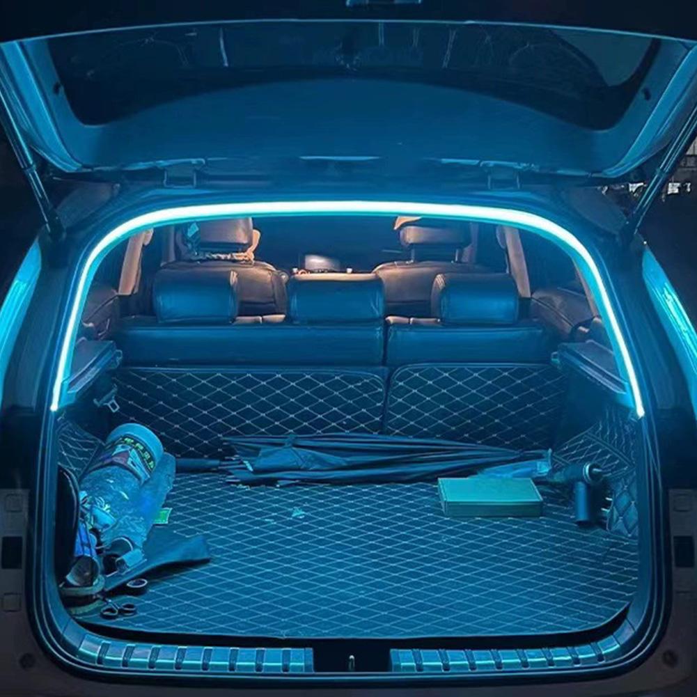 LED Automatic Tail Box Light Multifunction Auto Sensor Tail Light Strip Car Trunk Ambient Lighting Strip for Truck Trunk Decor