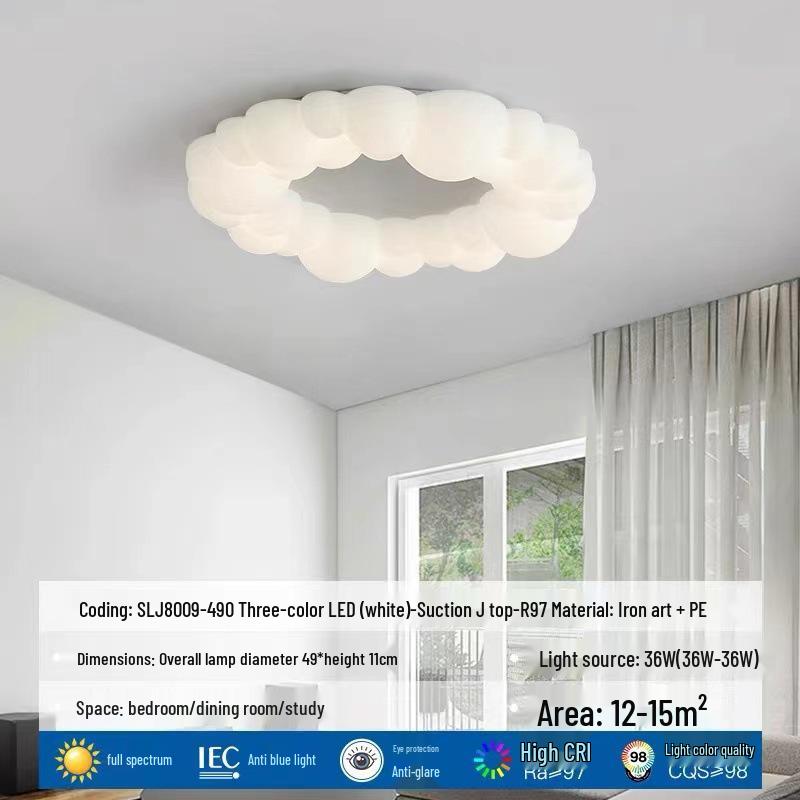 Warm Romantic Solid Wood Flower Ceiling Light for Children's or Master Bedroom