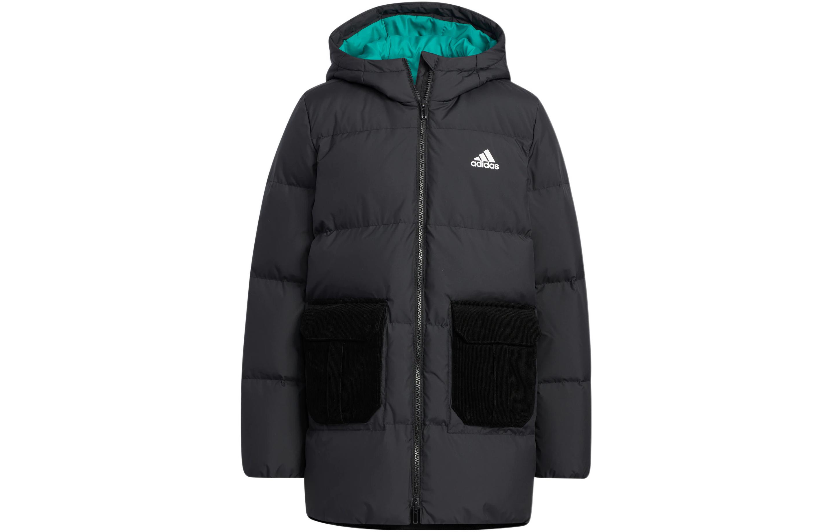 Adidas Kids Down Jackets Hooded Thickened HM9666 128