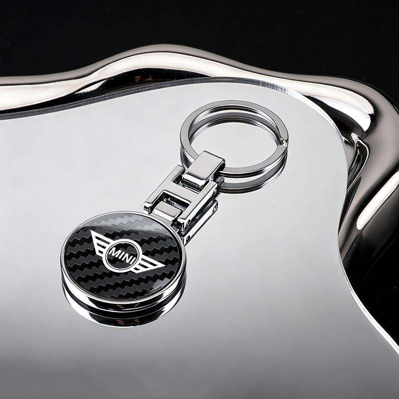1pcs Car Emblem Keychain Metal Key Ring Accessories For BMW MINI Cooper One S Countryman Clubman JCW Works R50 R55 R56 R60 F55 Vhdsg88