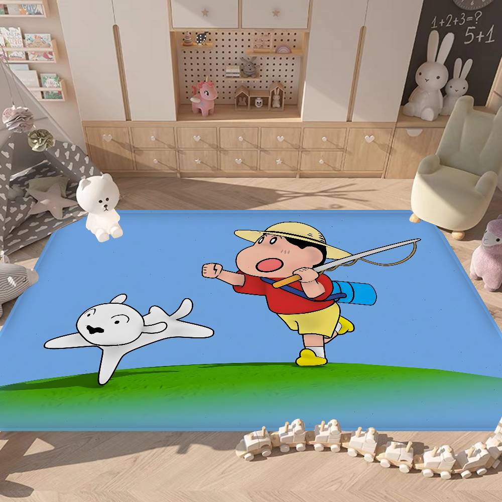 Anime Cartoon C Crayon Shin Chans Bathroom Mat Kids Room Bedroom Decoration Balcony Anti Slip Doormat Living Room Welcome Rug