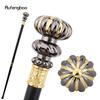 Golden Black Luxury Flower Handle Fashion Cosplay Walking Stick  Party Decorative Cane Elegant Crosier Knob Walking Stick 92cm