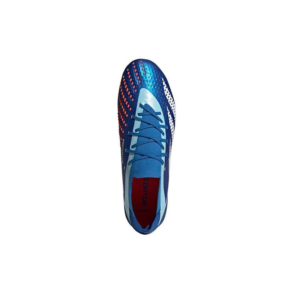 Adidas Predator Series Round Toe Lace-Up AG (Rubber Short Studs) Durable Soccer Shoes Men Soccer Shoes Blue IE9428