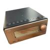 JVC EX-S55-T Wood Cone Compact Audio System with Bluetooth and USB Recording, Brown