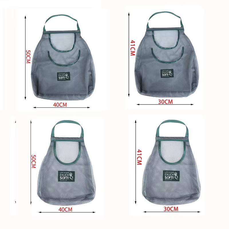 Kitchen vegetable storage mesh bag household multi-purpose creative fruit wall hanging bag hanging onion and garlic storage bag