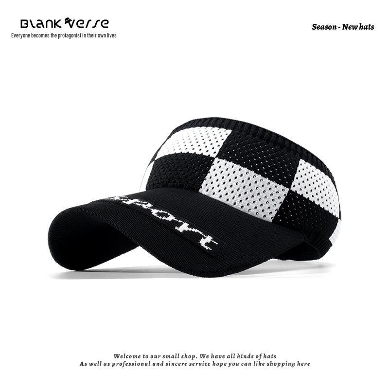 Korean Style Open Top Summer Running Hat for Women - Trendy Outdoor Sun Protection
