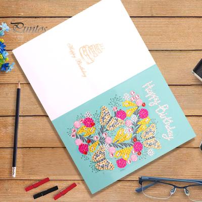 Rhinestone Painting Kit Create Stunning Handmade 5D Design Birthday Gift Multifunctional Greeting Cards