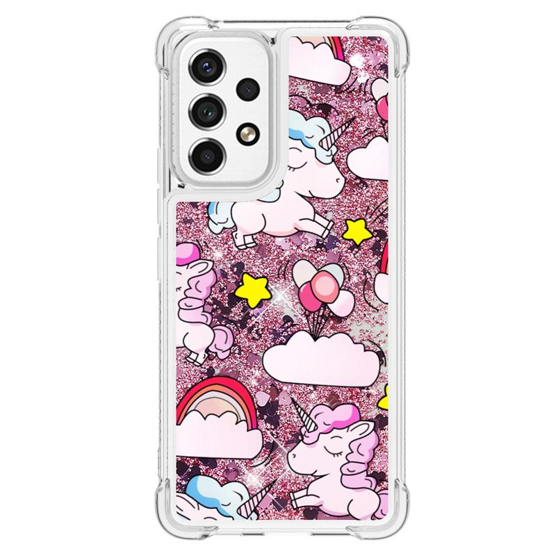 

Блестящий чехол с жидкими блестками и зыбучим песком для Samsung Galaxy A53 A13 A23 A33 A73 5G A03s Чехол Мультяшный животный противоударный чехол Samsung A13 5G