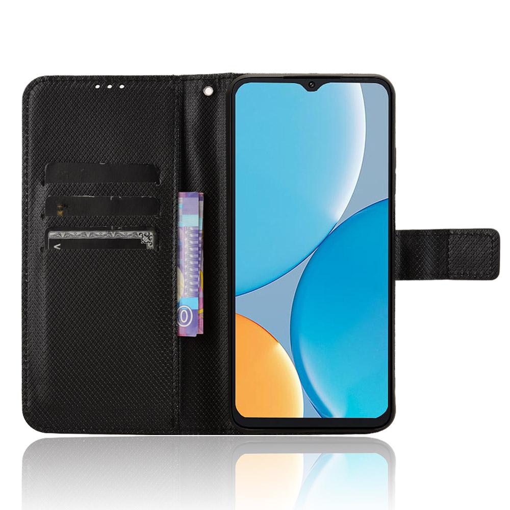 For Itel A50C A669L Case PU Leather Diamond Texture Wallet Phone Cover