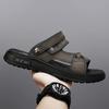 Leather Sandals Summer 2025 New Leisure Travel Wear Wading Beach Shoes Two Wear Cool Slippers Men's Non-slip Drag