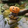 Pumpkin Decorations Miniature Pumpkin Garden Statues Figurines Resin Statue Miniatures Sculpture Halloween Decorations For Home